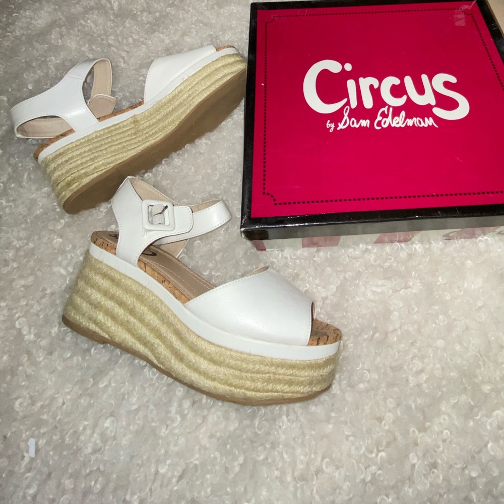 CIRCUS White Beachy Wedges